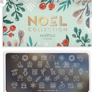 MoYou London nail art stamping plate in Noel, design 23 NWOT